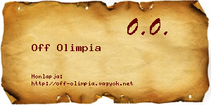 Off Olimpia névjegykártya
